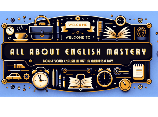 Welcome to All About English Mastery Banner