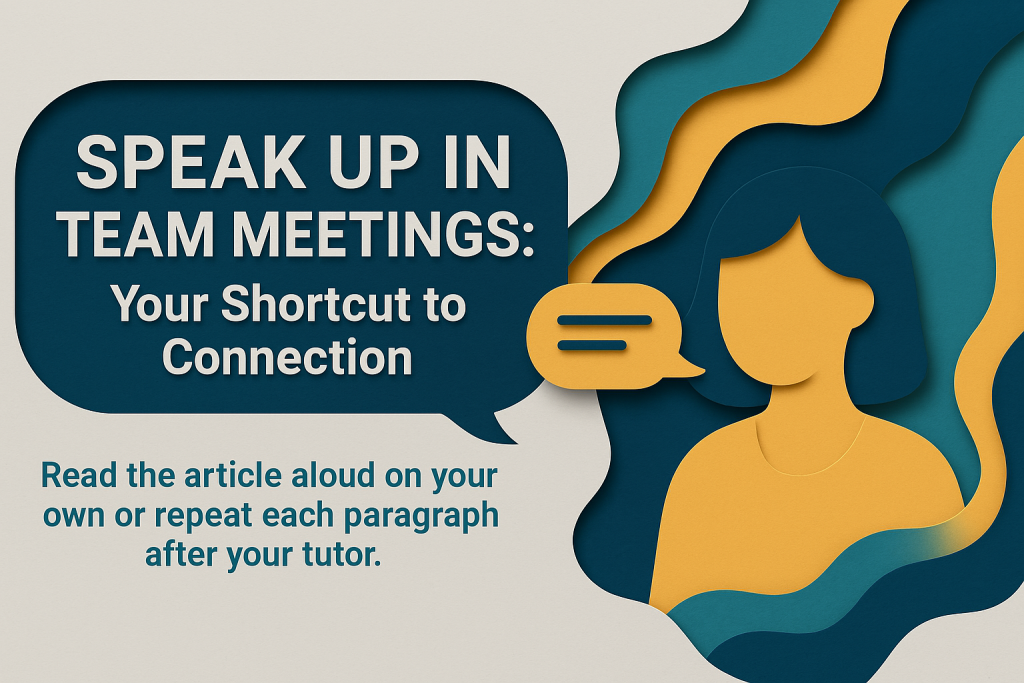 Speak Up in Meetings: Simple Tips for Learning English - All About ...