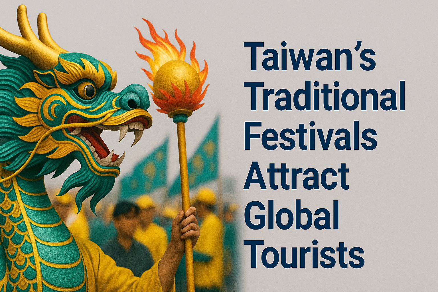 Taiwan traditional festivals global tourists — performers in vibrant red traditional dress beat ceremonial drums at a public event, showcasing cultural celebration and drawing global tourists.