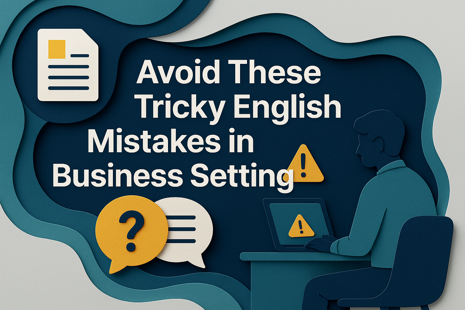Learn how to fix tricky English mistakes in business settings to sound more confident, natural, and professional at work.