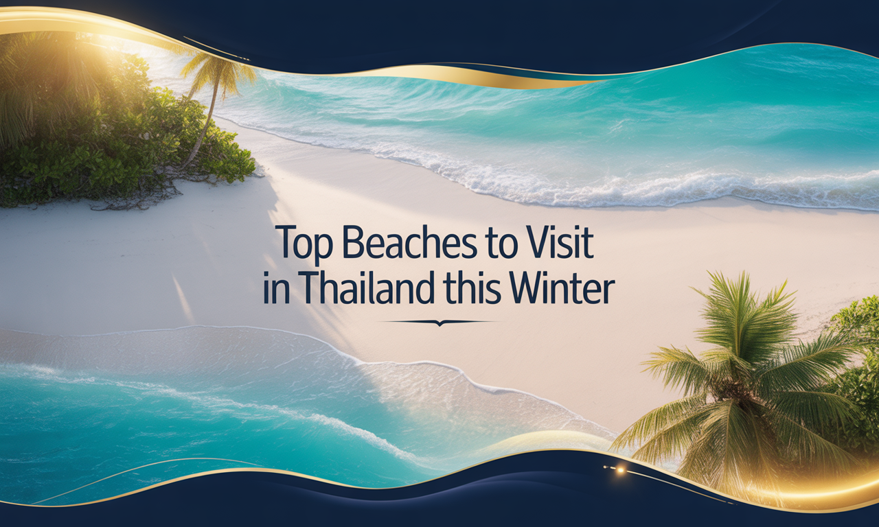 Beaches to visit in Thailand this winter – tropical sunrise with turquoise water and gold reflections.