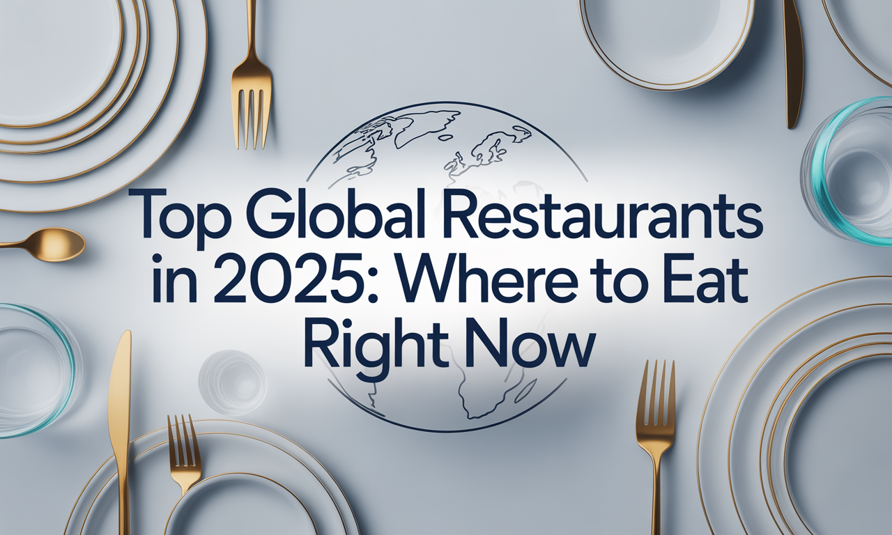 Banner image for best global restaurants 2025 article with elegant dining visuals and brand colors.