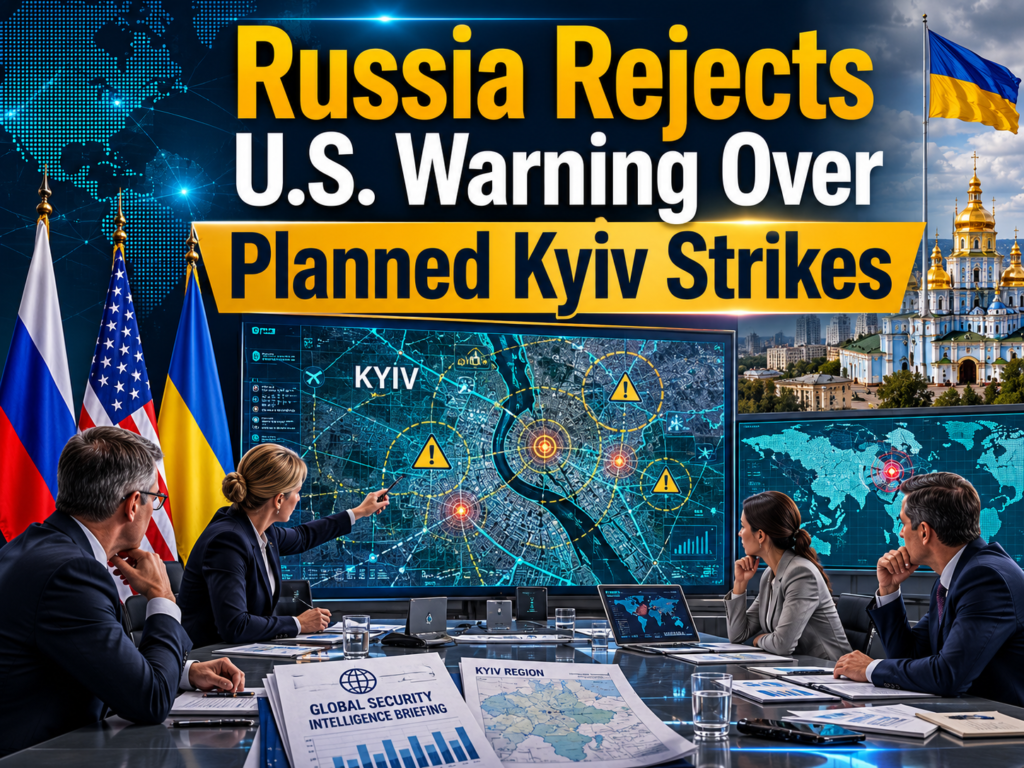 Russia systemic strikes Kyiv news banner showing diplomats reviewing Kyiv security maps and civilian risk alerts.